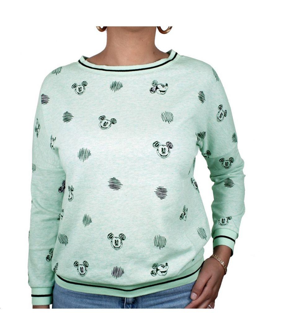 DISNEY - Sweat Crayon Mickey GIRL - Green (L)