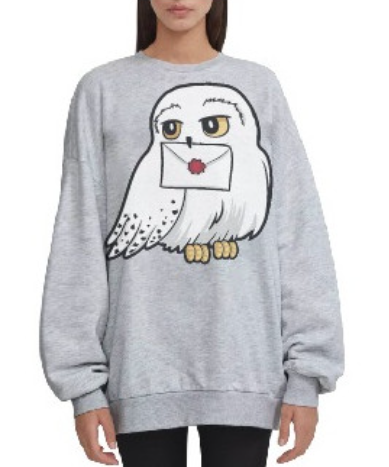 HARRY POTTER - Hedwig - Women Sweat-Shirt Oversize (S)