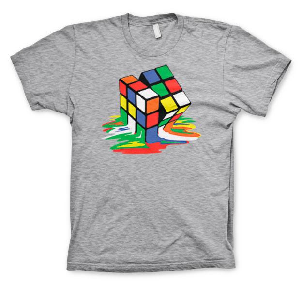 RUBIK'S - T-Shirt Melting Ribik's - CLEAR GREY (10Y)