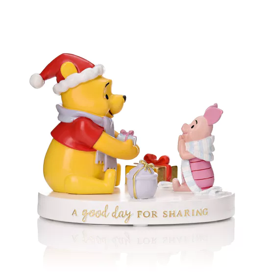 DISNEY - Winnie The Pooh & Pigglet - Xmas - Figure