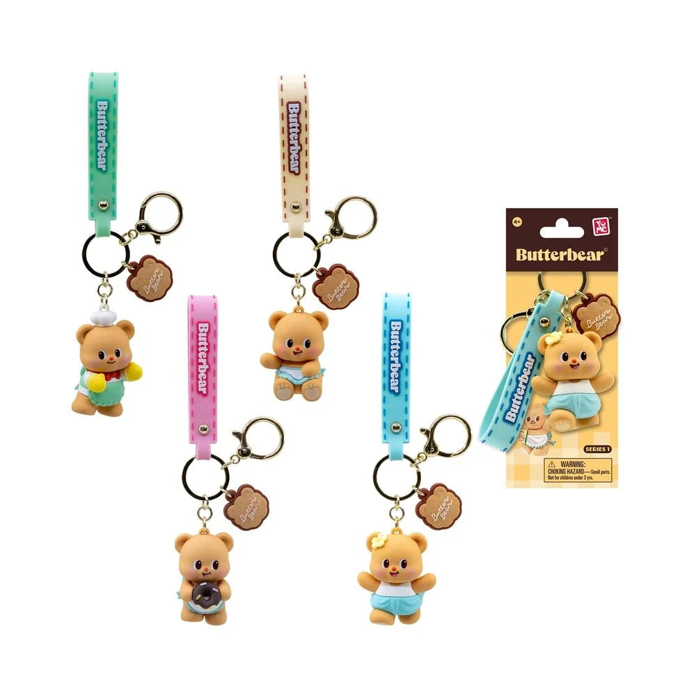 BUTTERBEAR - Everyday Series 1 - Assortiment 12 Porte-Clés 5cm