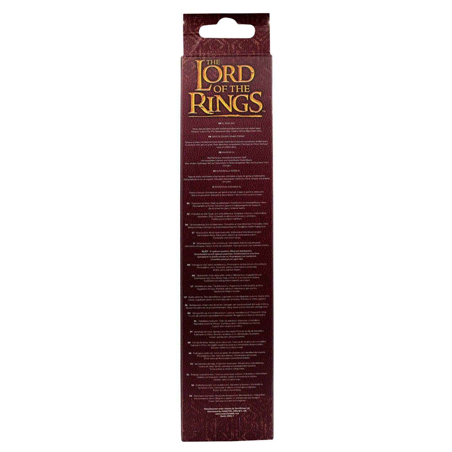 THE LORD OF THE RINGS - XL Desktop Mat + 1 Coaster