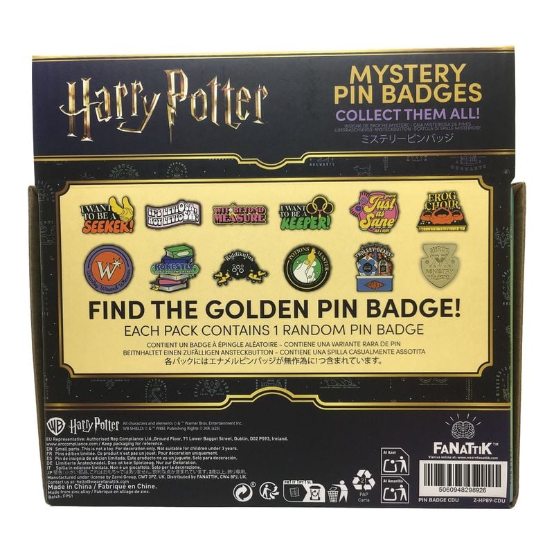 HARRY POTTER - Mystery Box of 12 Pin Badge