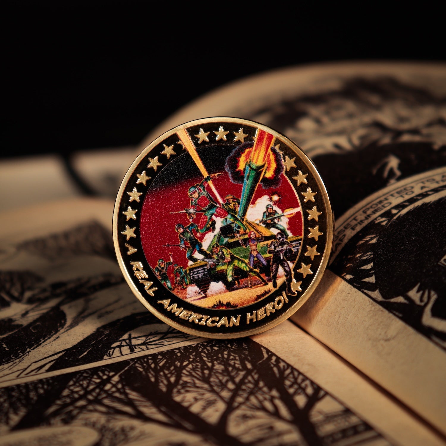 G.I. JOE - 60th Anniversary - 24k Plated Gold lLimited Edition Coin