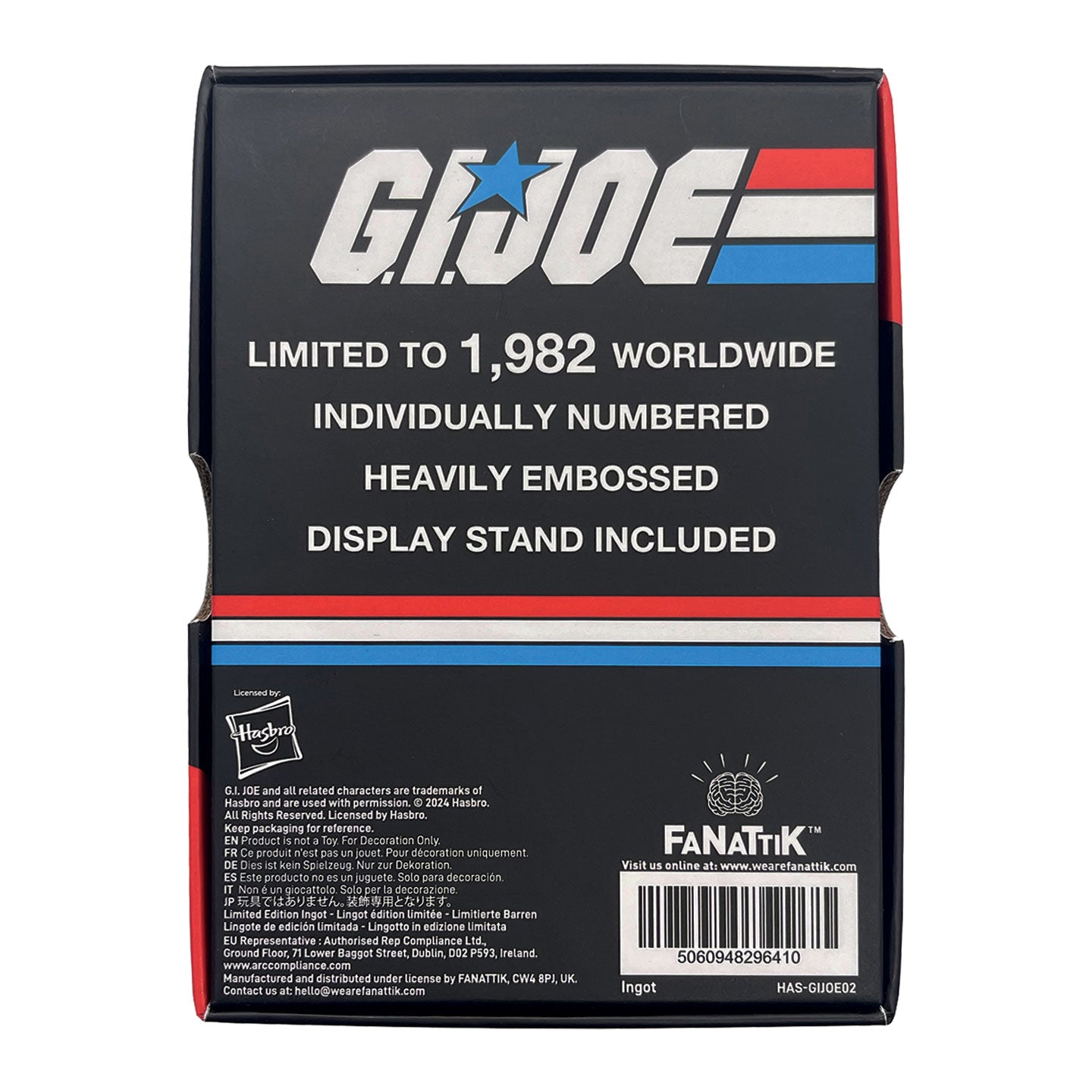 G.I. JOE - 60th Anniversary - Limited Edition Ingot