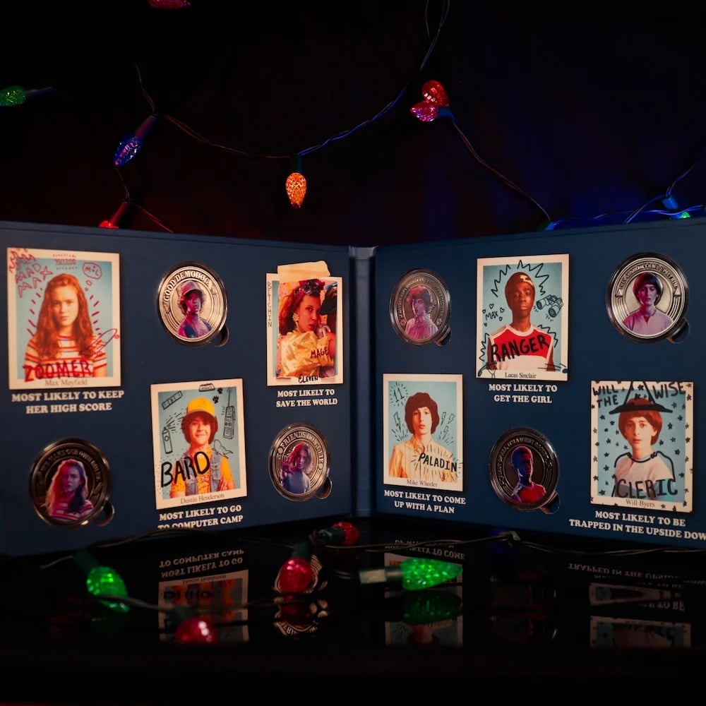 STRANGER THINGS - Yearbook - Album of 6 collection coins