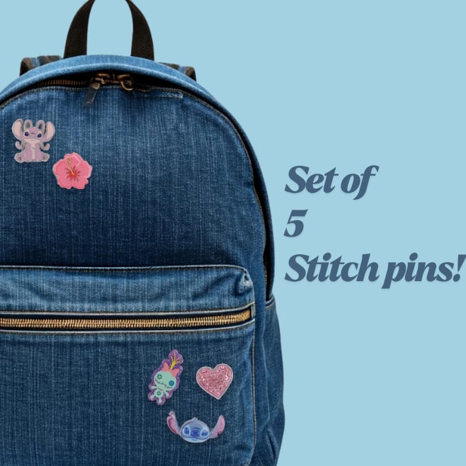 STITCH & ANGEL - Set of 5 Pin's
