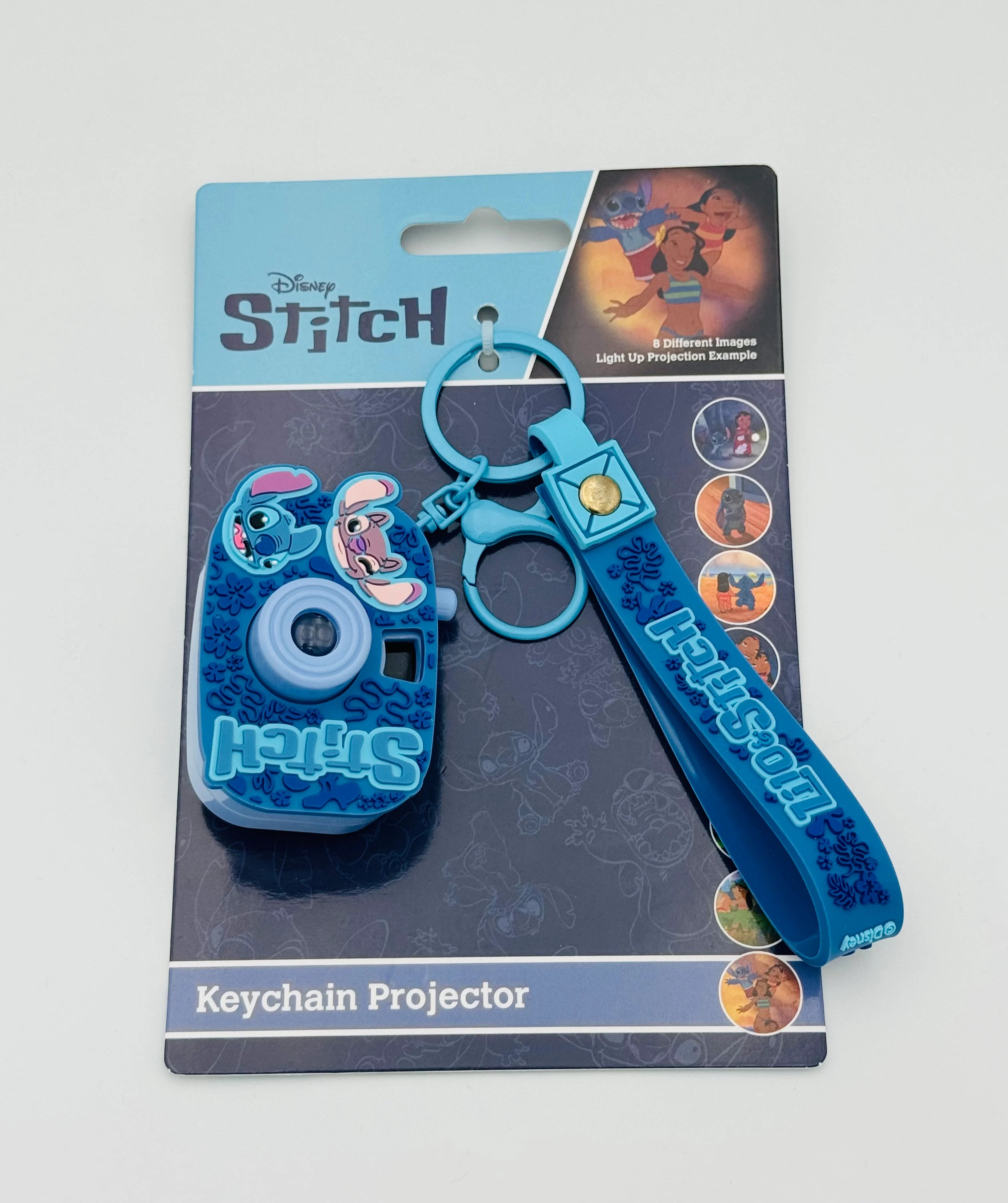 STITCH & ANGEL - Projector Keychain with 8 pictures