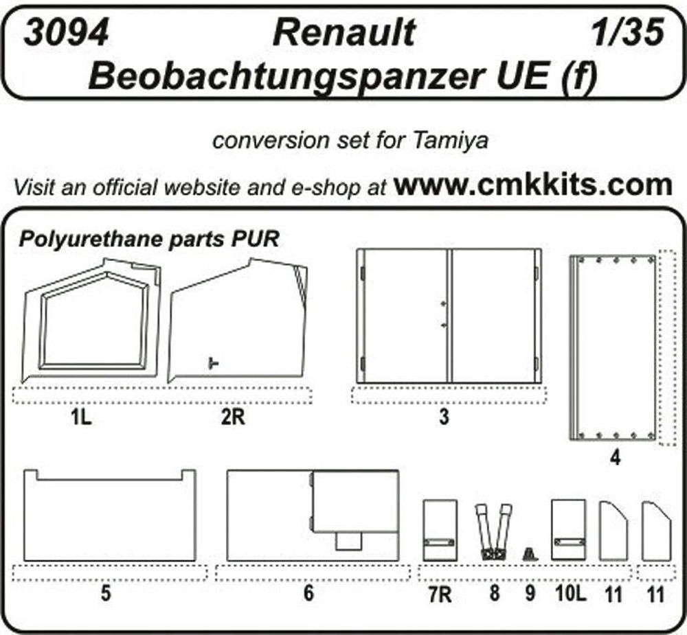 Renault Beobachtungspanzer UE (f) f��r Tamiya Bausatz