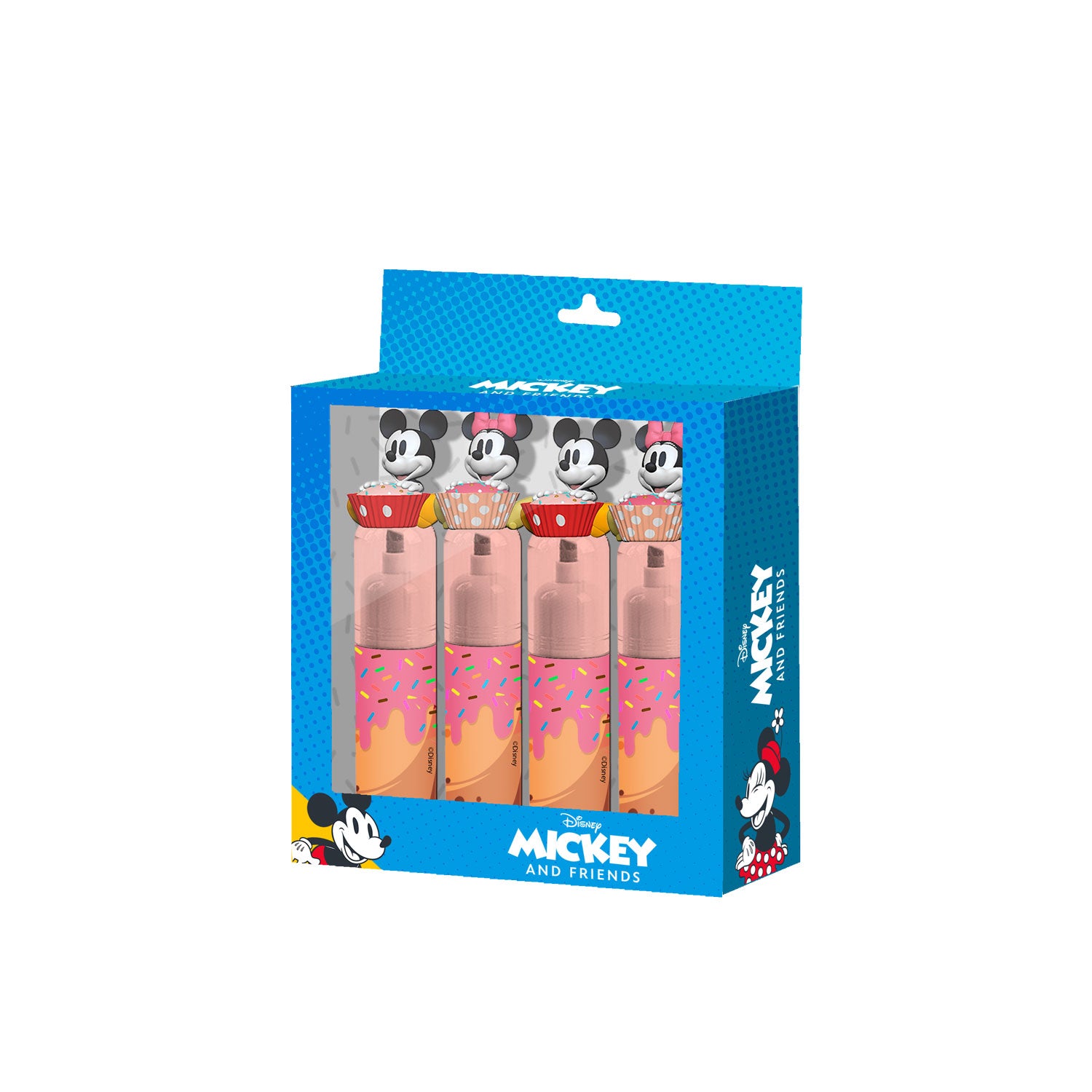 MINNIE & MICKEY - Muffin - Pack of 4 Highlighters