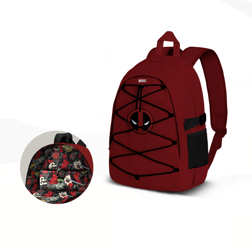 DEADPOOL - Mask - Backpack FIGHT PRO - '41x30x18cm'