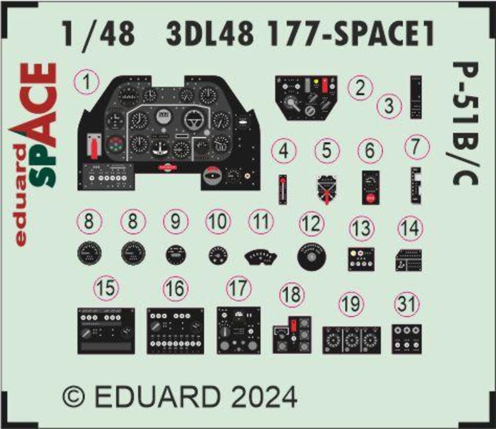 P-51B/C SPACE  EDUARD