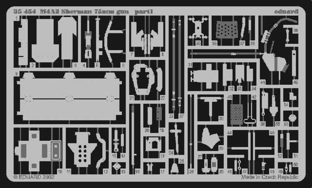 US M4A3 Sherman 75 mm gun Foto��tzsatz