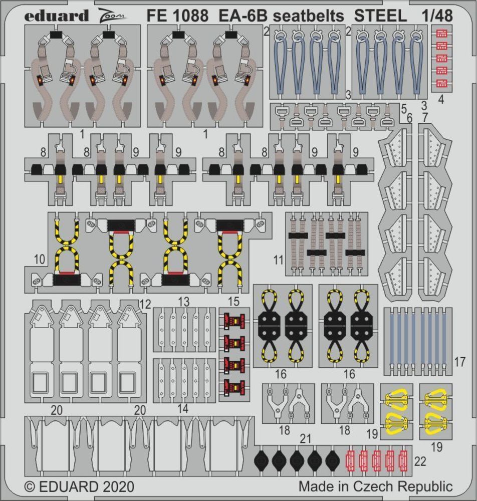 EA-6B seatbelts STEEL for Kinetic