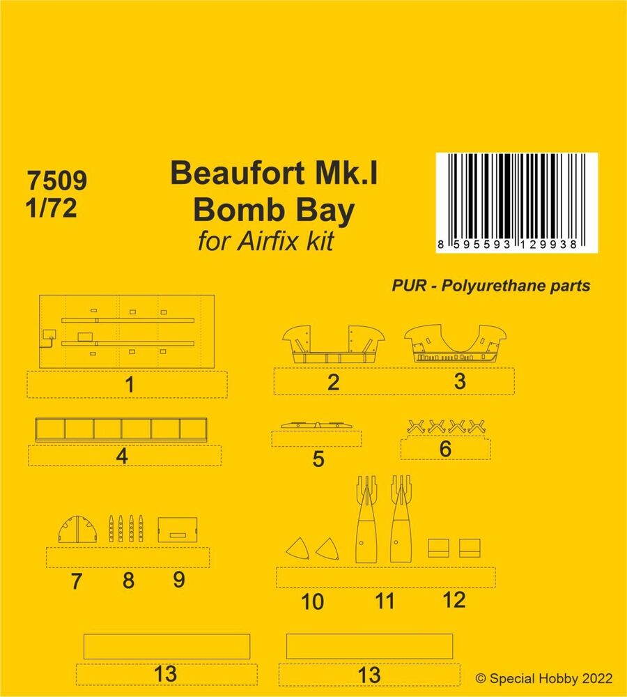 Beaufort Mk.I Bomb Bay / Airfix kit