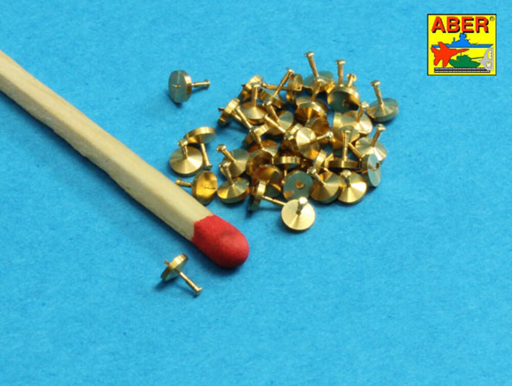 Turned rivets 0,9 x1,3 x 0,5mm 40 pcs.