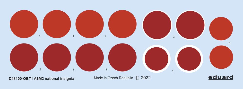 A6M2 national insignia for EDUARD
