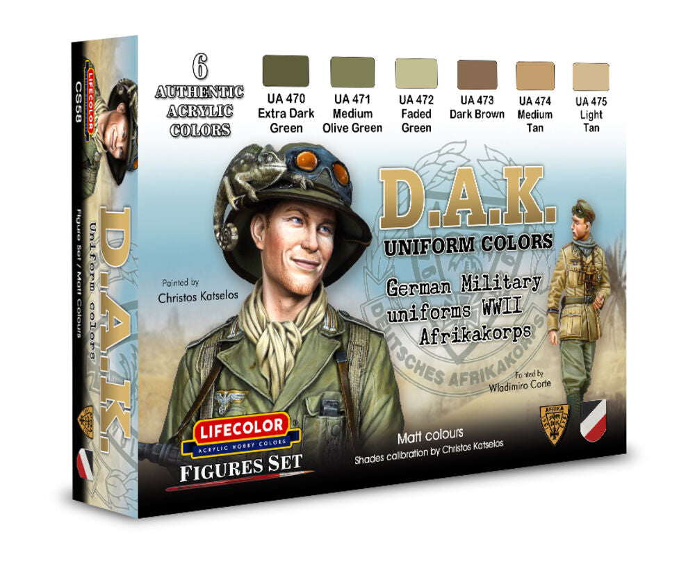 D.A.K. Uniform Colors 6 x 22 ml