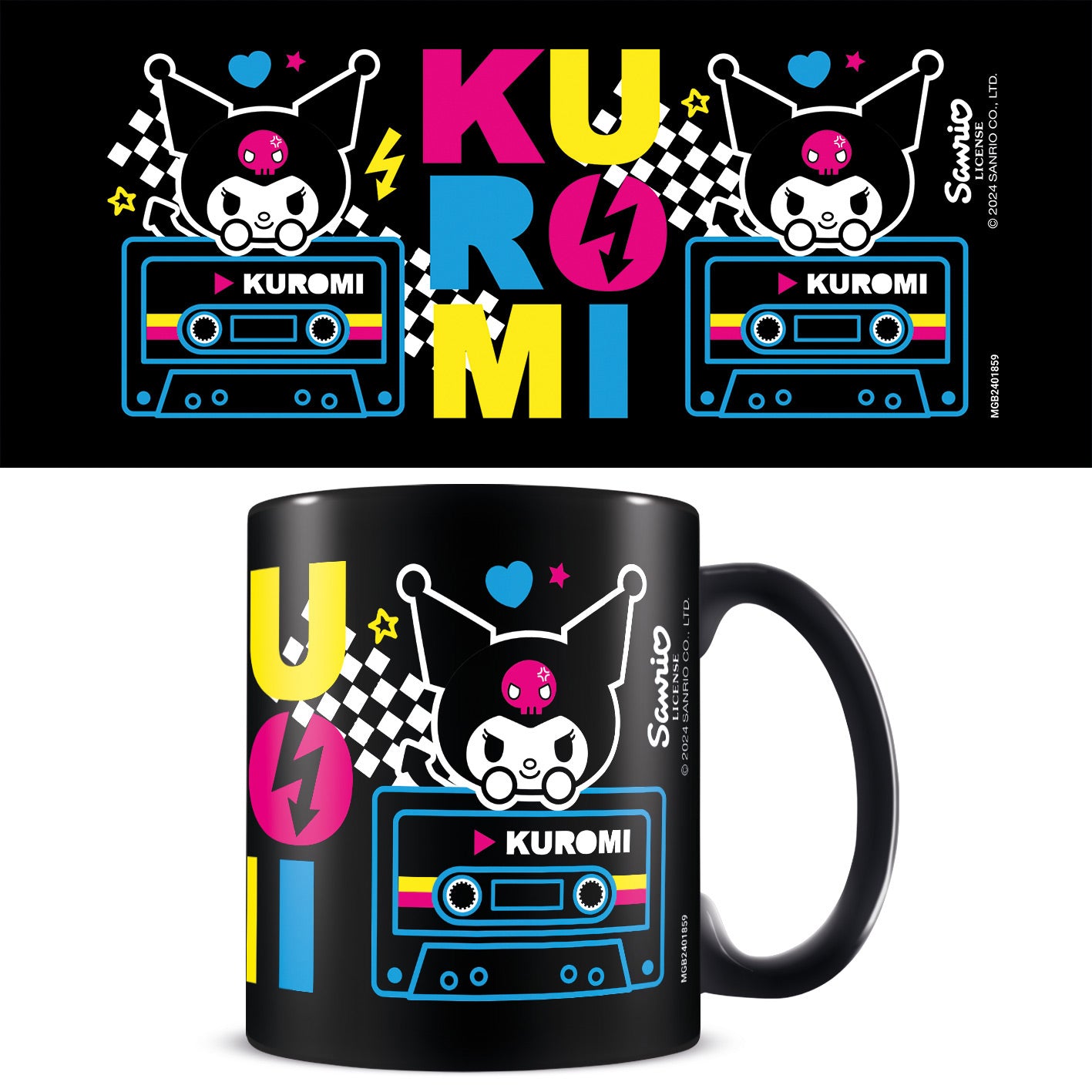 KUROMI - Punk Vibes - Black Pod Mug 11oz