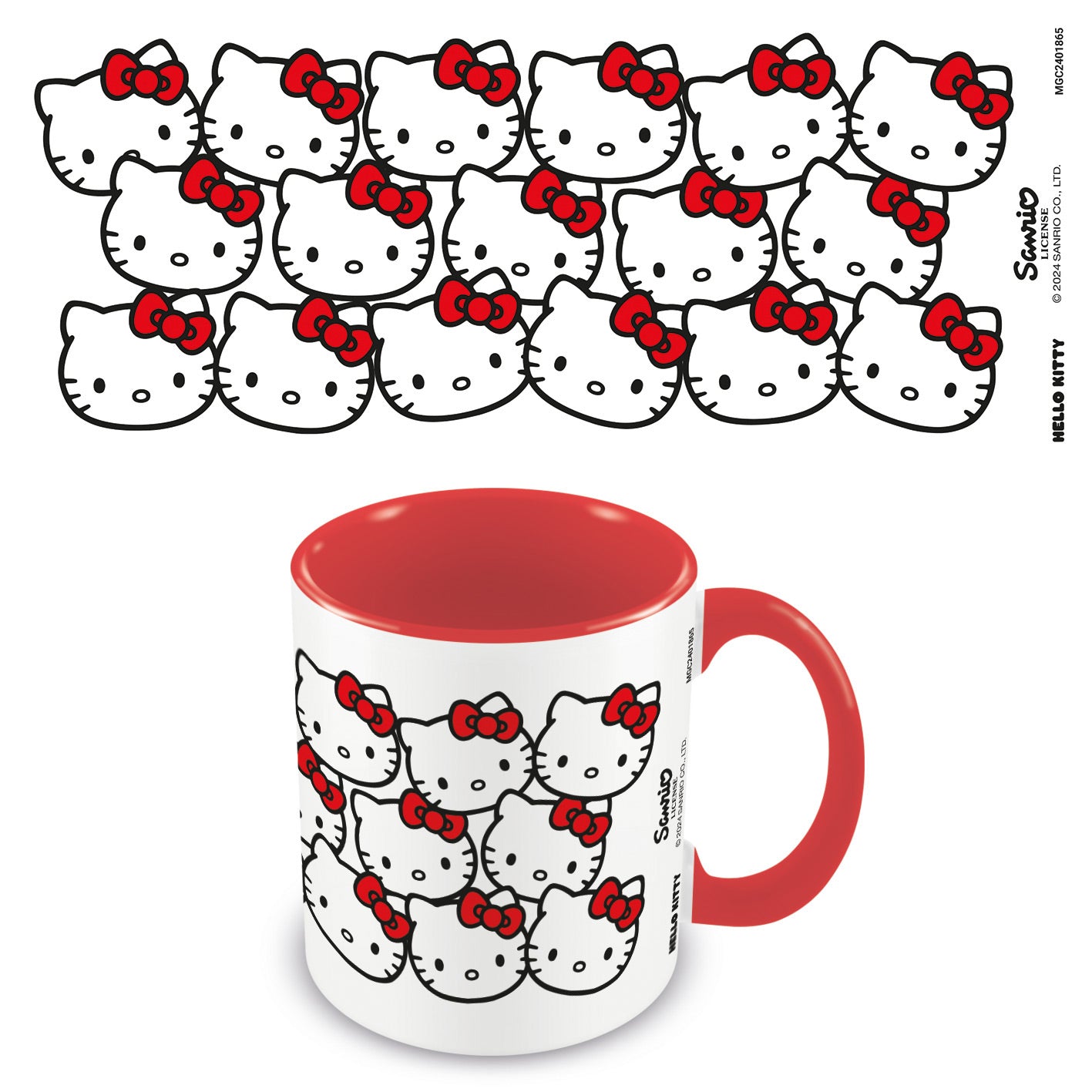 HELLO KITTY - Many Kittys - Colored Inner Mug 11oz