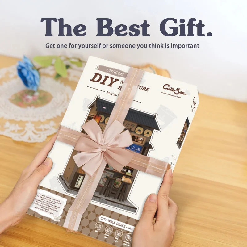 MINIATURE HOUSE - DIY- Morita-Ya - 240pc + LED Light