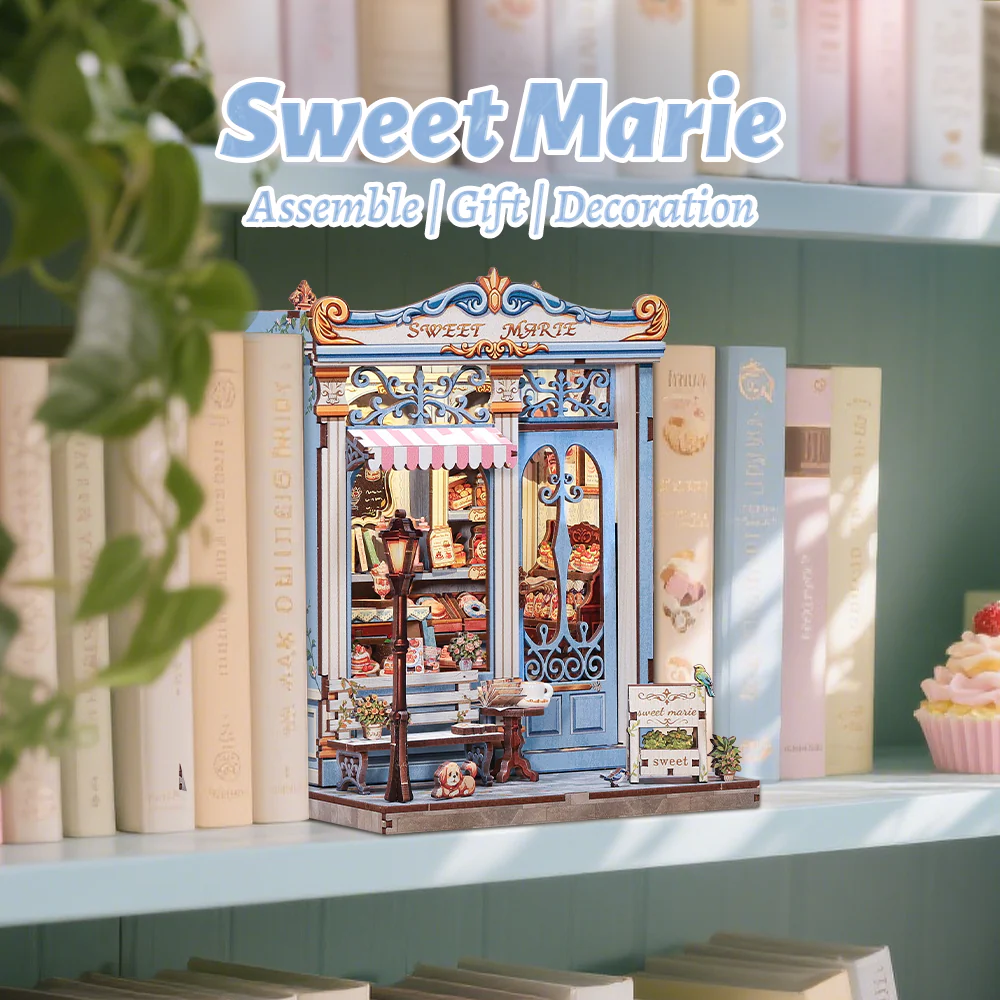 MINIATURE HOUSE - DIY- Sweet Marie - 242pc + LED Light