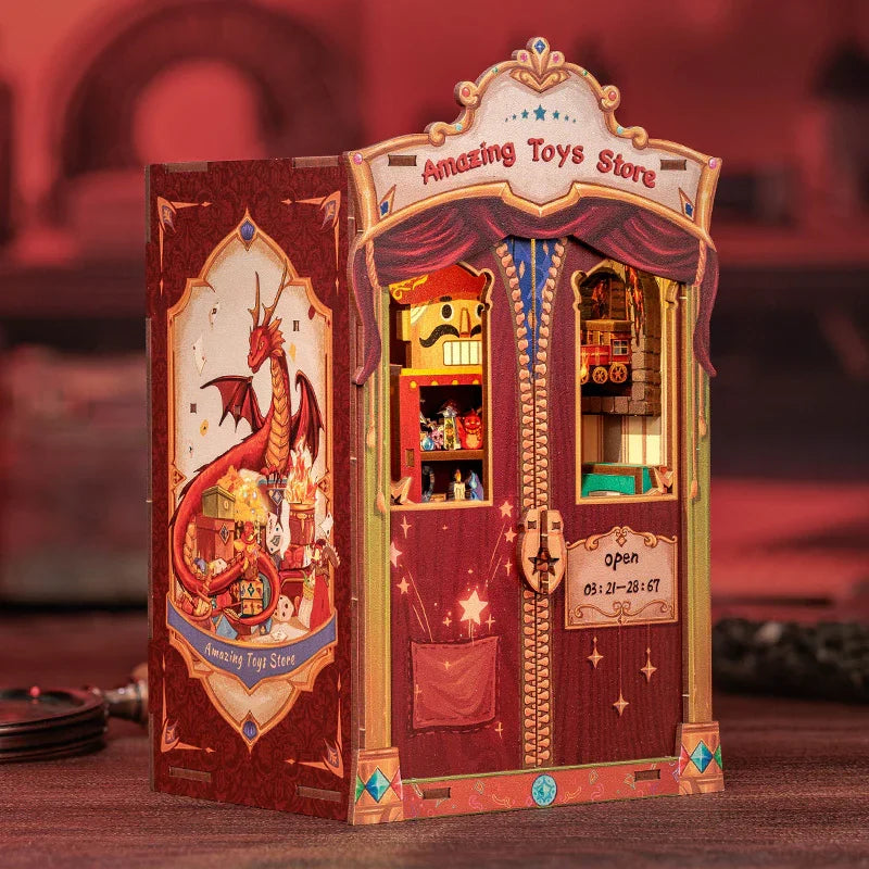 BOOK NOOK KIT - DIY - Amazing Toy Store - 103pc + LED Light