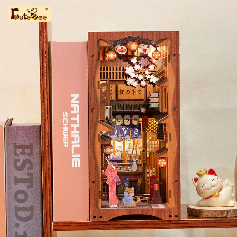 BOOK NOOK KIT - DIY - Under The Sakura Tree - 214pc + LED Light