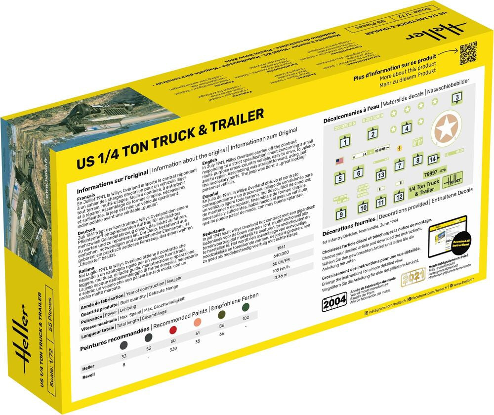 US 1/4 Ton Truck & Trailer