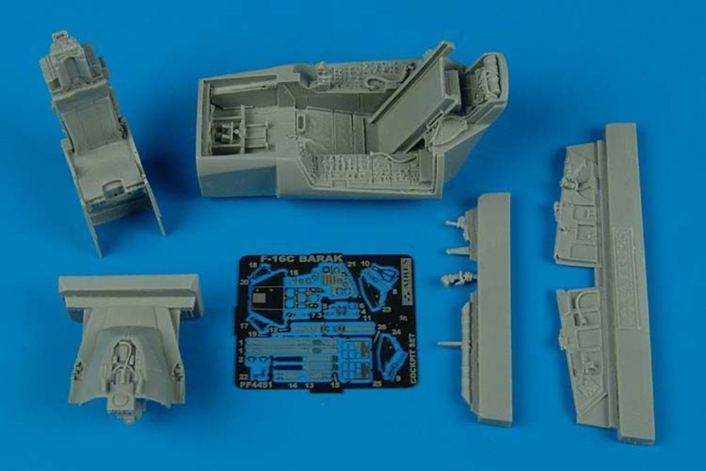 F-16C Barak cockpit set for Hasegawa