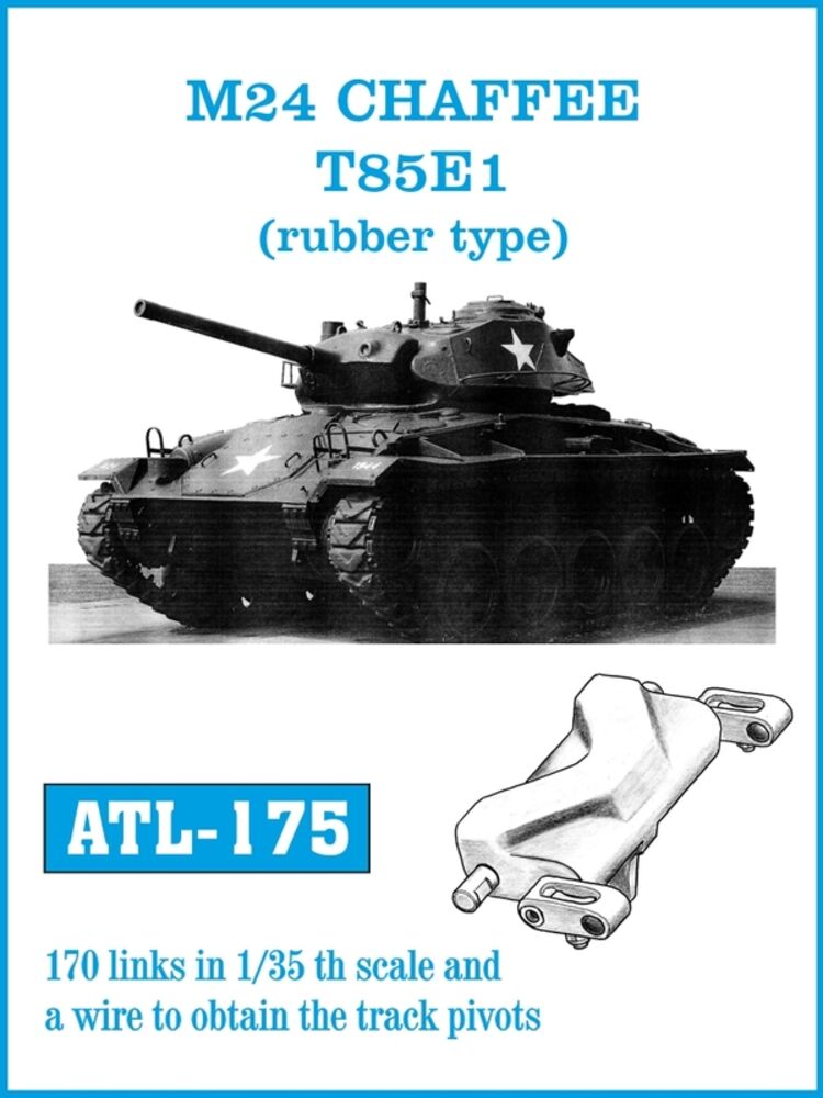 Tracks for M24 CHAFFEE T85E1 (rubber type)