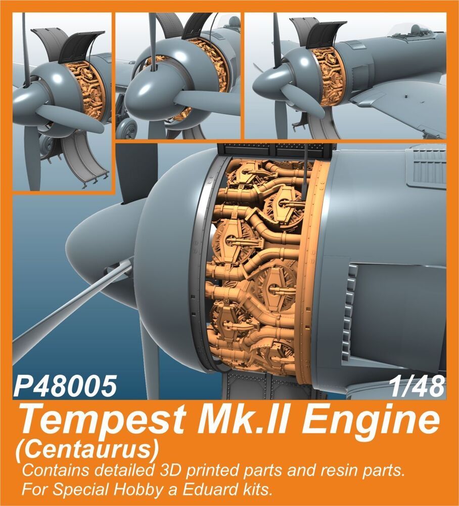 Tempest Mk.II Engine (Centaurus) for SH and Eduard kits