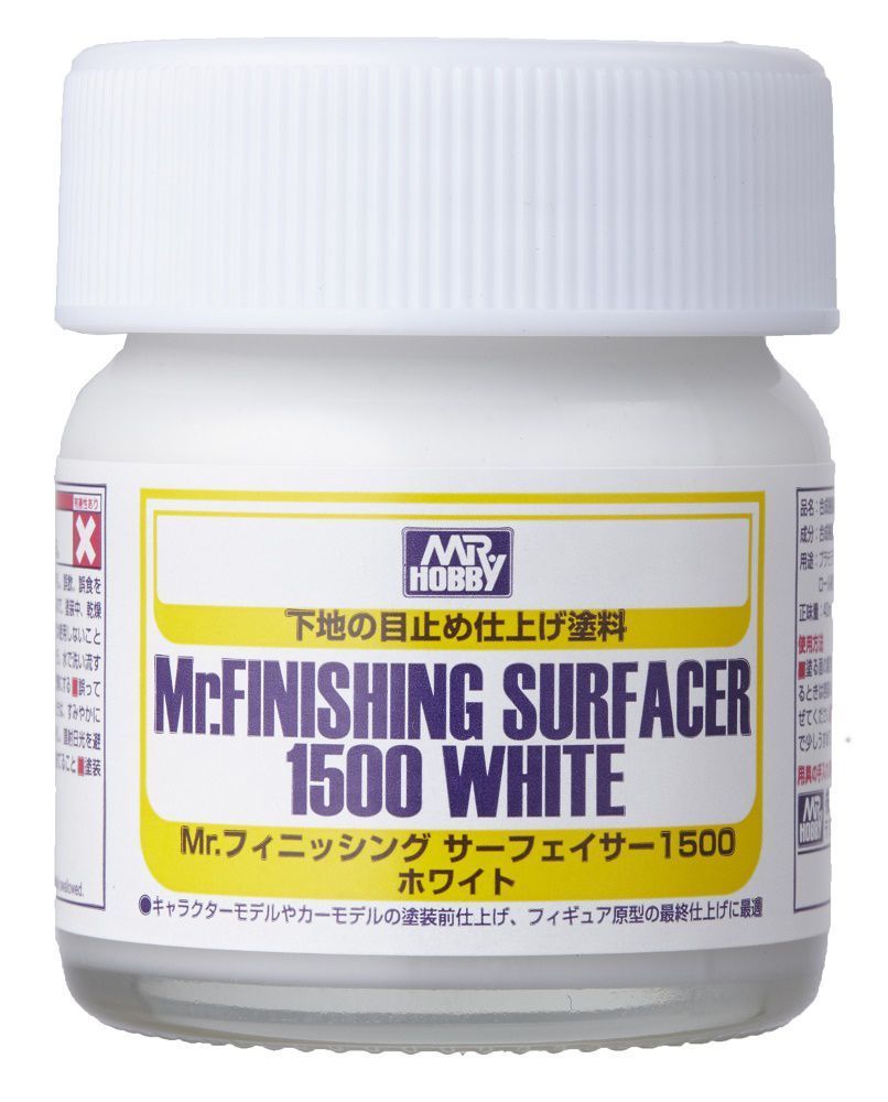 Mr Hobby -Gunze Mr. Finishing Surfacer 1500 White (40ml)