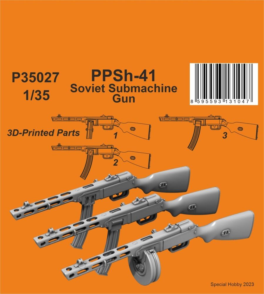 PPSh-41 Soviet Submachine Gun 1/35