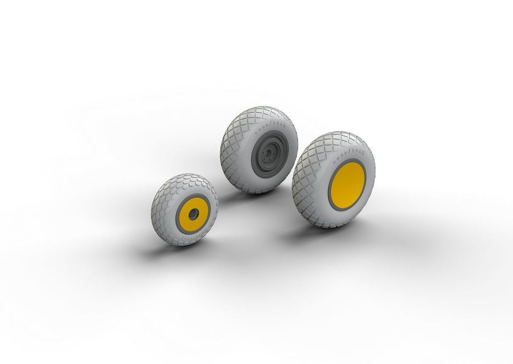 P-38 wheels for Academy