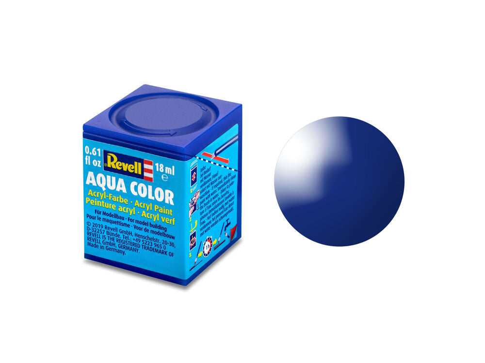 Aqua ultramarinblau, gl��nzend