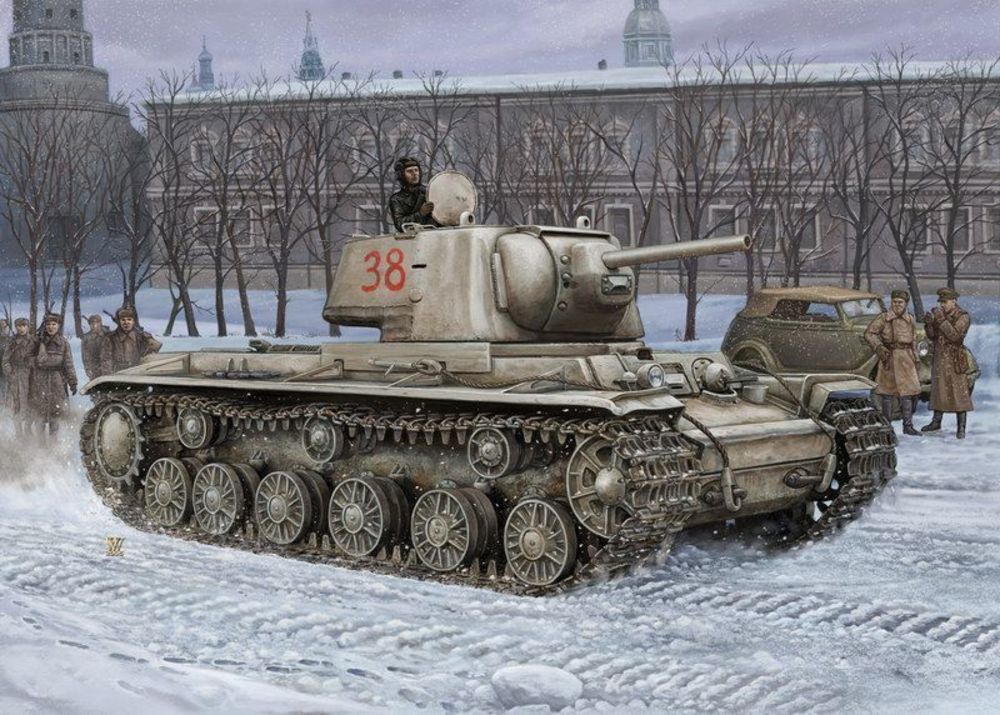 Russian KV -1'S Ehkranami tank