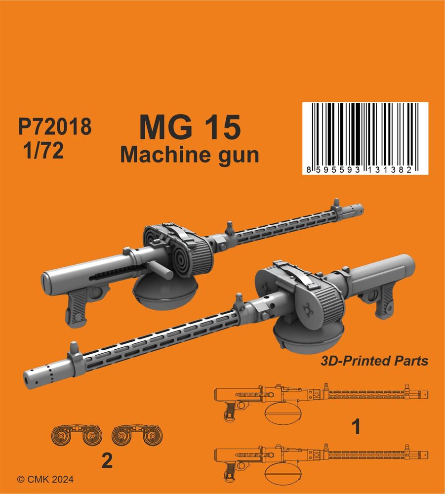 MG 15 German WWII  Machine gun (2 pcs)