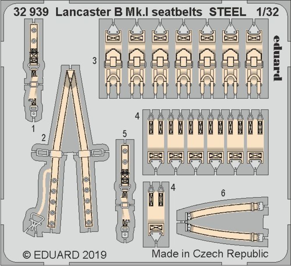 Lancaster B Mk.I seatbelts STEEL f.HKM