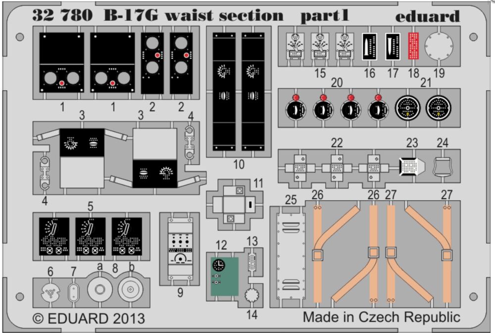 B-17G waist section for HK Models