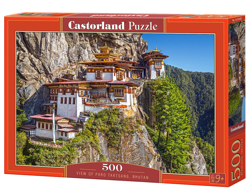 View of Paro Taktsang, Bhutan, Puzzle 500 Teile