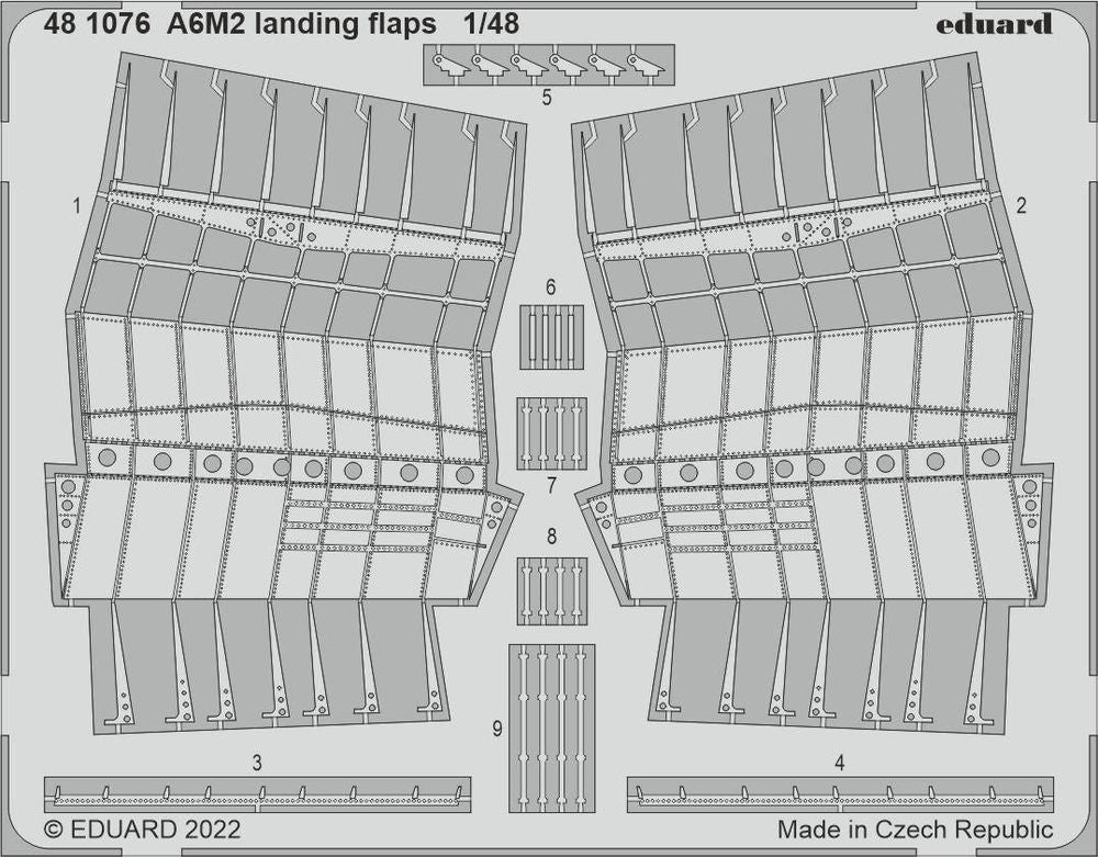 A6M2 landing flaps for EDUARD