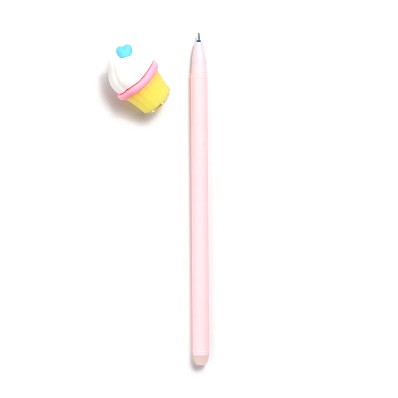 KAWAII - Cupcake  - Head Topper Erasable Gel Pen (Display of 36 pcs)