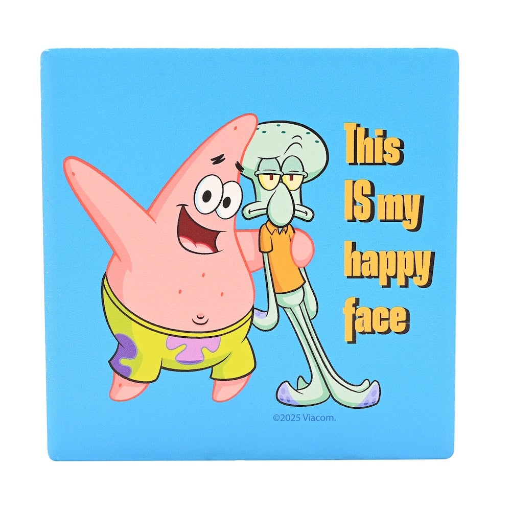 SPONGEBOB - My Happy Face - Ceramic Square Coaster