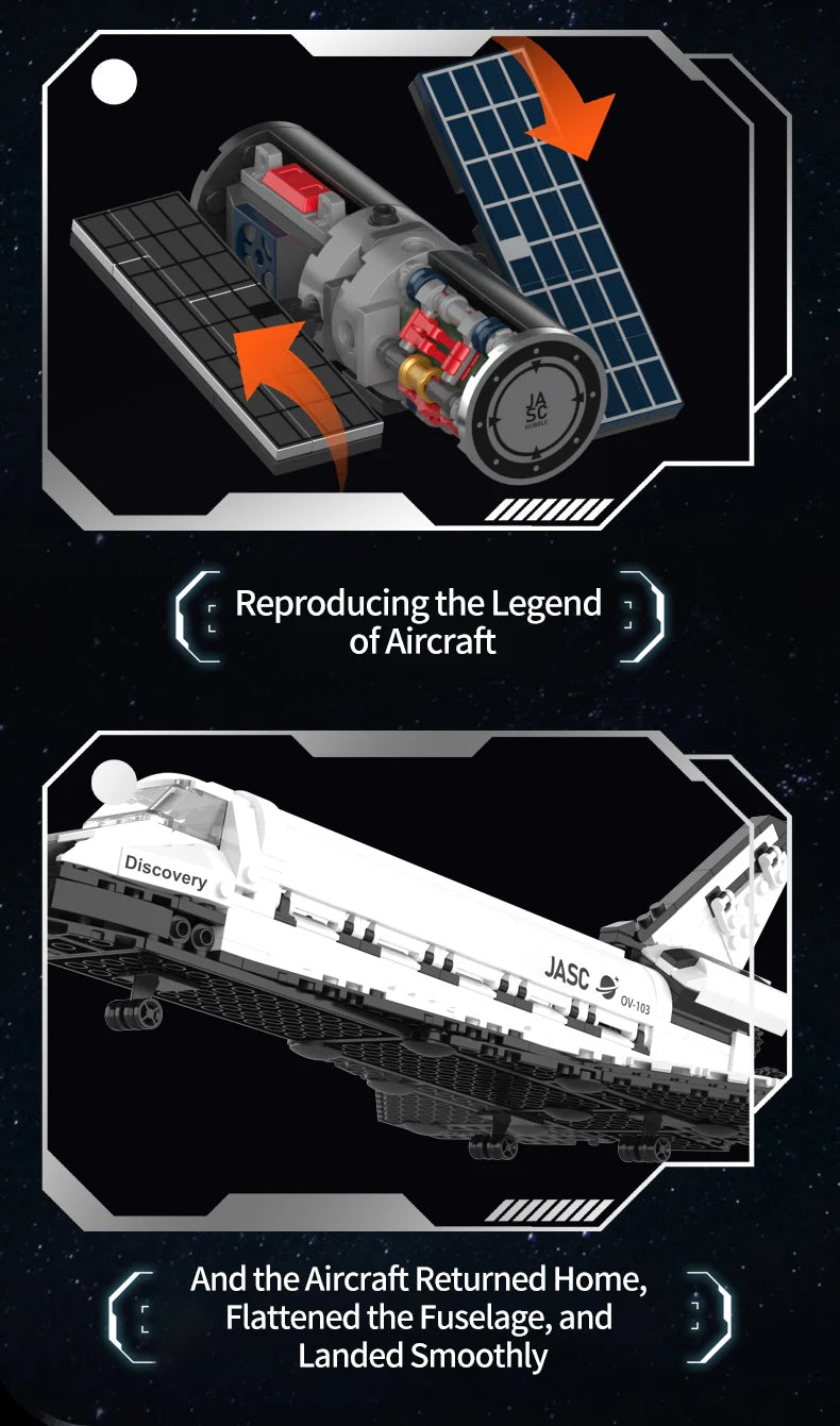 POP SERIES - Construction Kit - Space Shuttle - 950pc