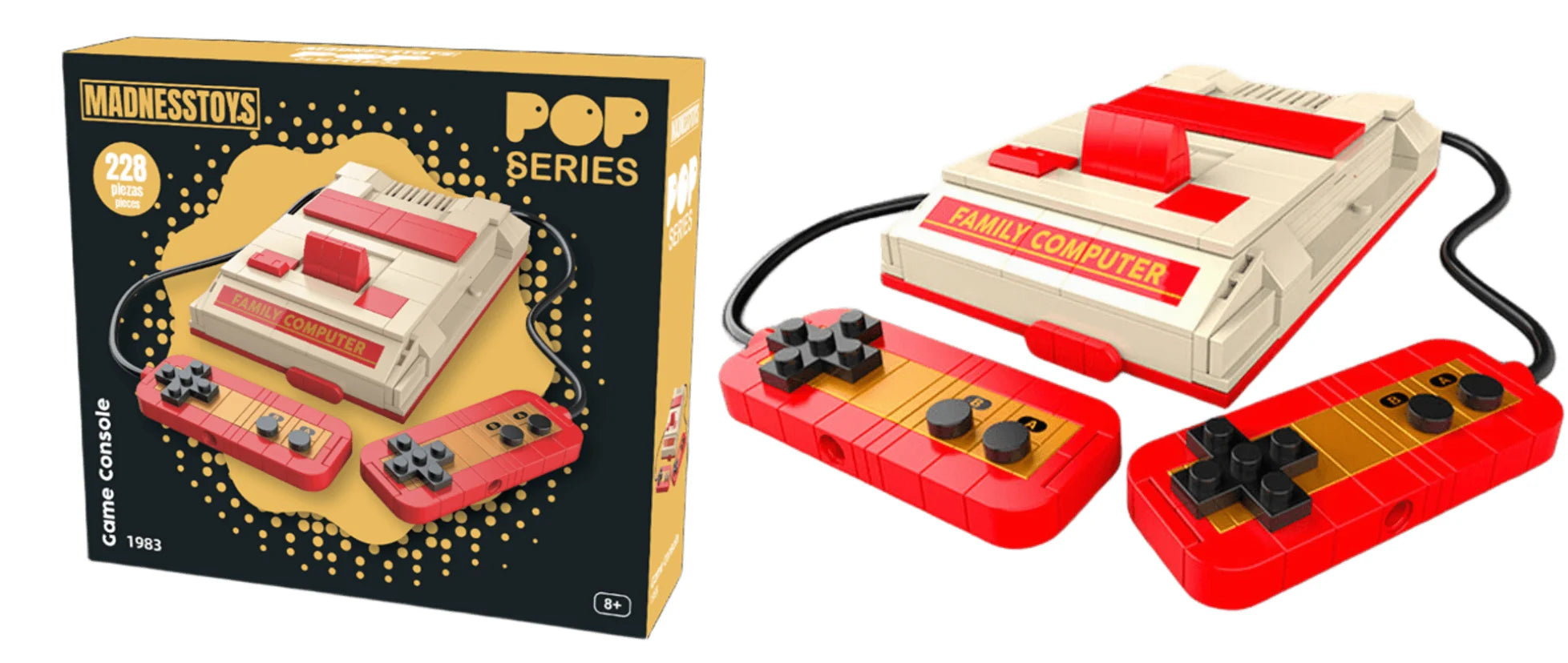 POP SERIES - Construction Kit - 1983 Video Game Console  - 228pc