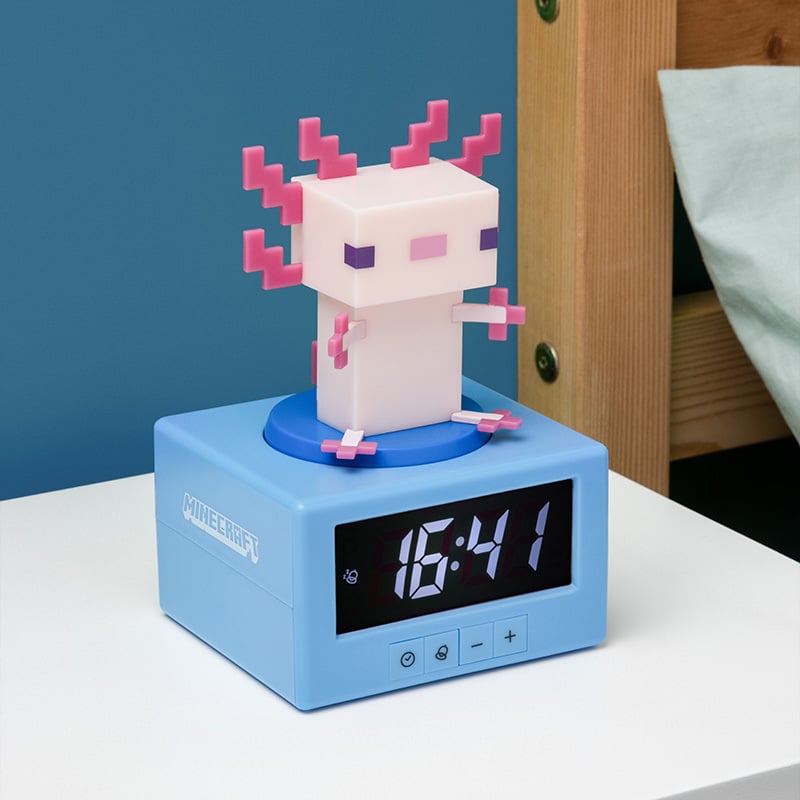MINECRAFT - Axoloti - Icon Lamp Alarm Clock 4,7inch