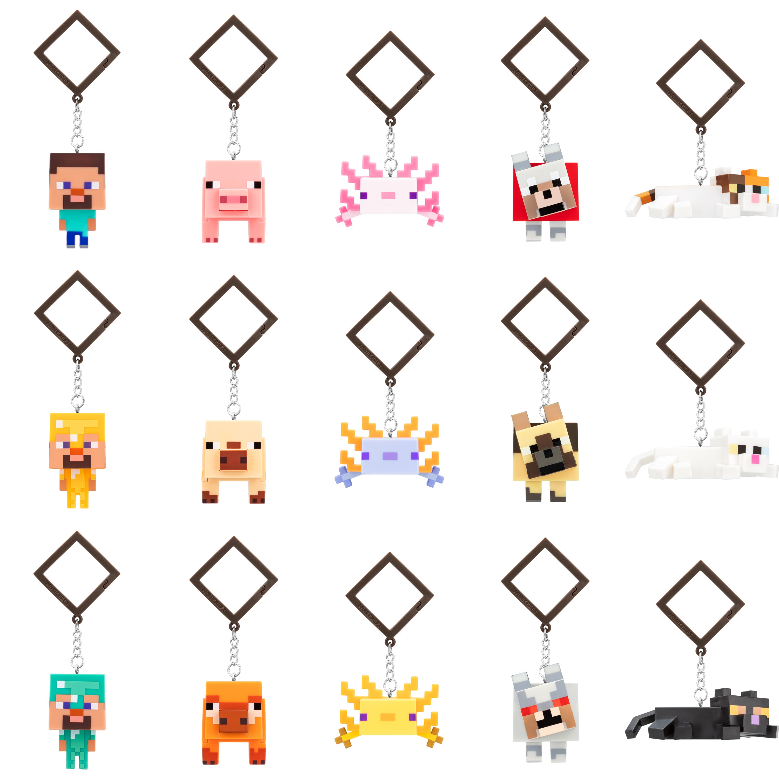 MINECRAFT - "Reveals" Backpack Buddies (Display 25 Pcs)