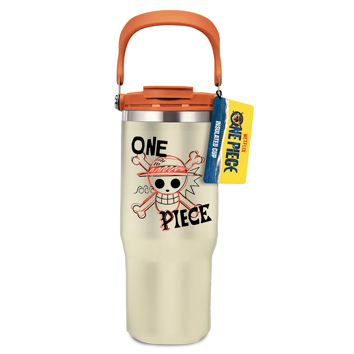 ONE PIECE NETFLIX - Jolly Roger - XL Insulated Cup 900ml with Handle