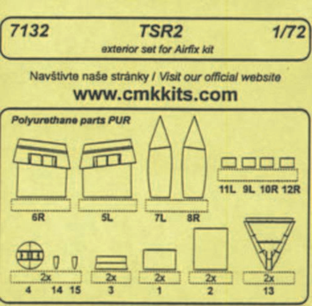 TSR 2��-����exterior set f��r Airfix Bausatz